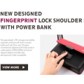 Smart Shoulder Bag with Fingerprint Lock